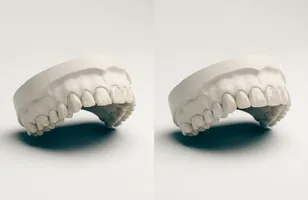 Modelos de escayola de las dos arcadas